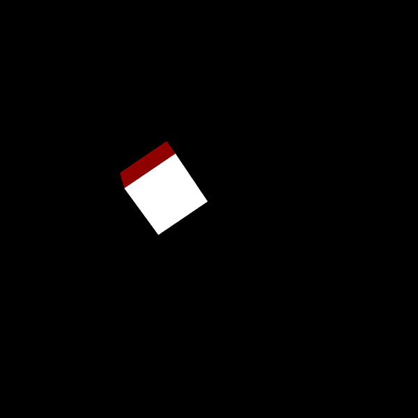 Changing torus out for a square, and having it rotate and move up depending on which key is pressed.