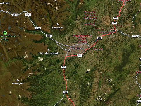For this map, I used 'Satellite' as my basemap instead of basic. I used the same location as a comparison between the two basemaps.