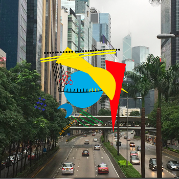 I wanted to continue with the idea of capturing 'myself' in places that I love or have been to. I found a picture I took while I was in Hong Kong and applied my portrait to it showing that I was there similar to a selfie.