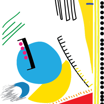 Final data portrait. Black circles = age, yellow lines = location, small blue line = phone location, yellow triangle = iPhone user, black squiggle = pen user, comb looking shape = schedule, orange lines = money, red triangle = outlook on life (glass half full), grey squiggle = time, yellow semicircle = morning person, blue crescent = introvert, blue circle = sing in the shower, green lines = amount of friends I would take on a trip with me.