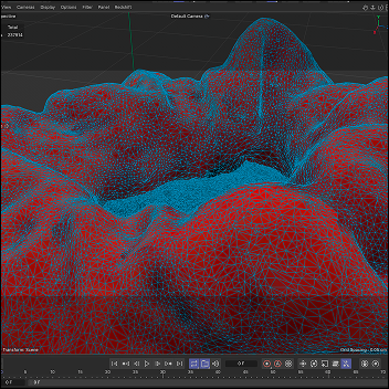 Image of the scrunchie with the Polygon Reduction Generator applied.